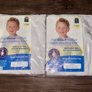 NWT Ad Rescue Wrap-E-Soothe Unisex Kids Eczema Long Sleeve Top Set of 2 Size 10